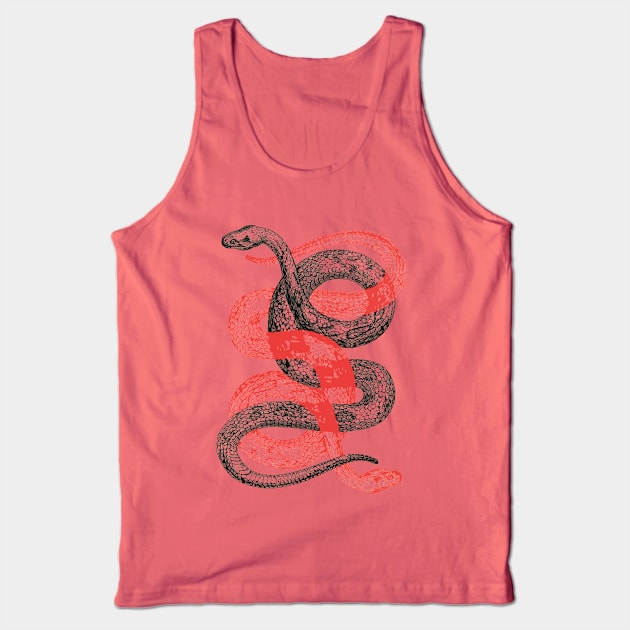 Double Snake Tank Top by jackshoegazer